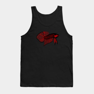 Red Wild Betta Tank Top